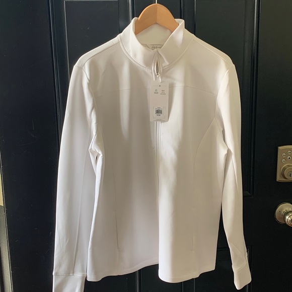 Lady Hagen Jackets & Coats Lady Hagen White Lightweight Jacket Xl Nwt Poshmark